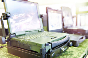 Protected laptops for military and industrial purposes