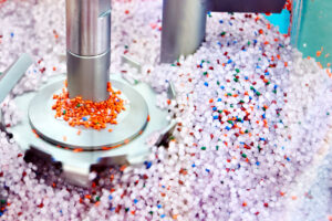 Industrial centrifuge for plastic granules